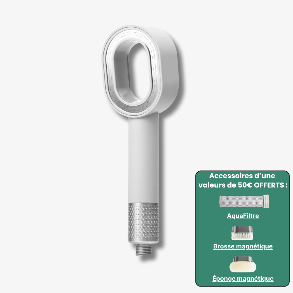 AquaPure - Pommeau filtrant 3 en 1 Premium