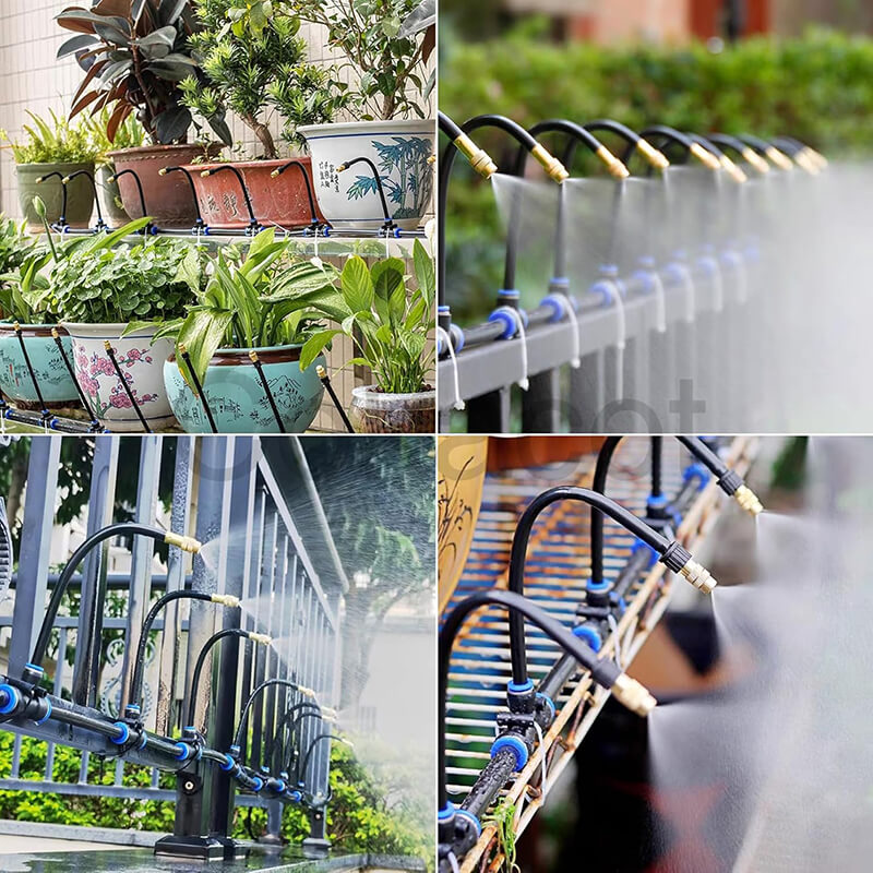 Dripi - Kit d'irrigation goutte à goutte avec tuyau flexible 360°