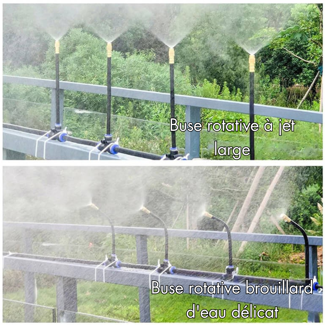 Dripi - Kit d'irrigation goutte à goutte avec tuyau flexible 360°