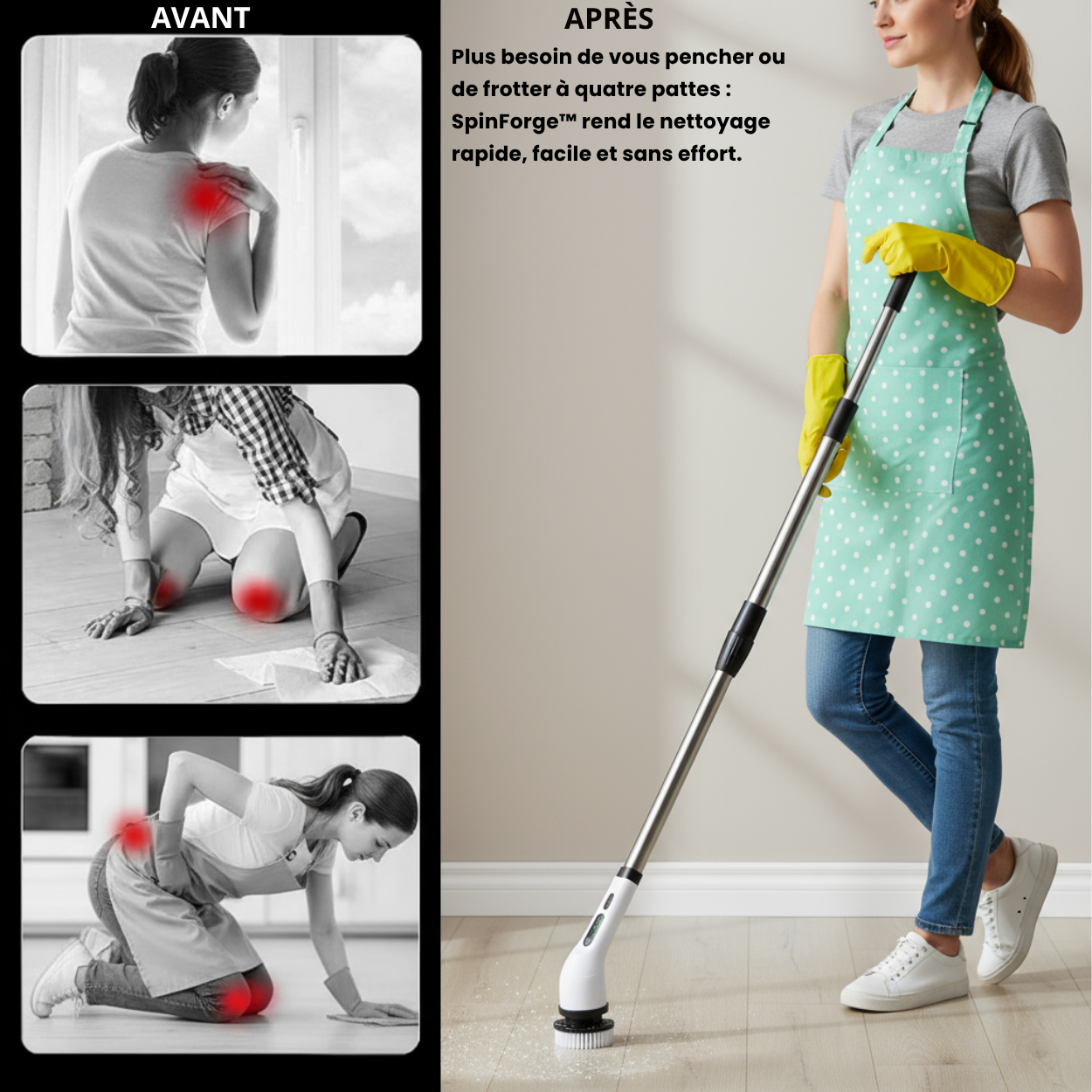 SpinForge – Brosse de Nettoyage Électrique