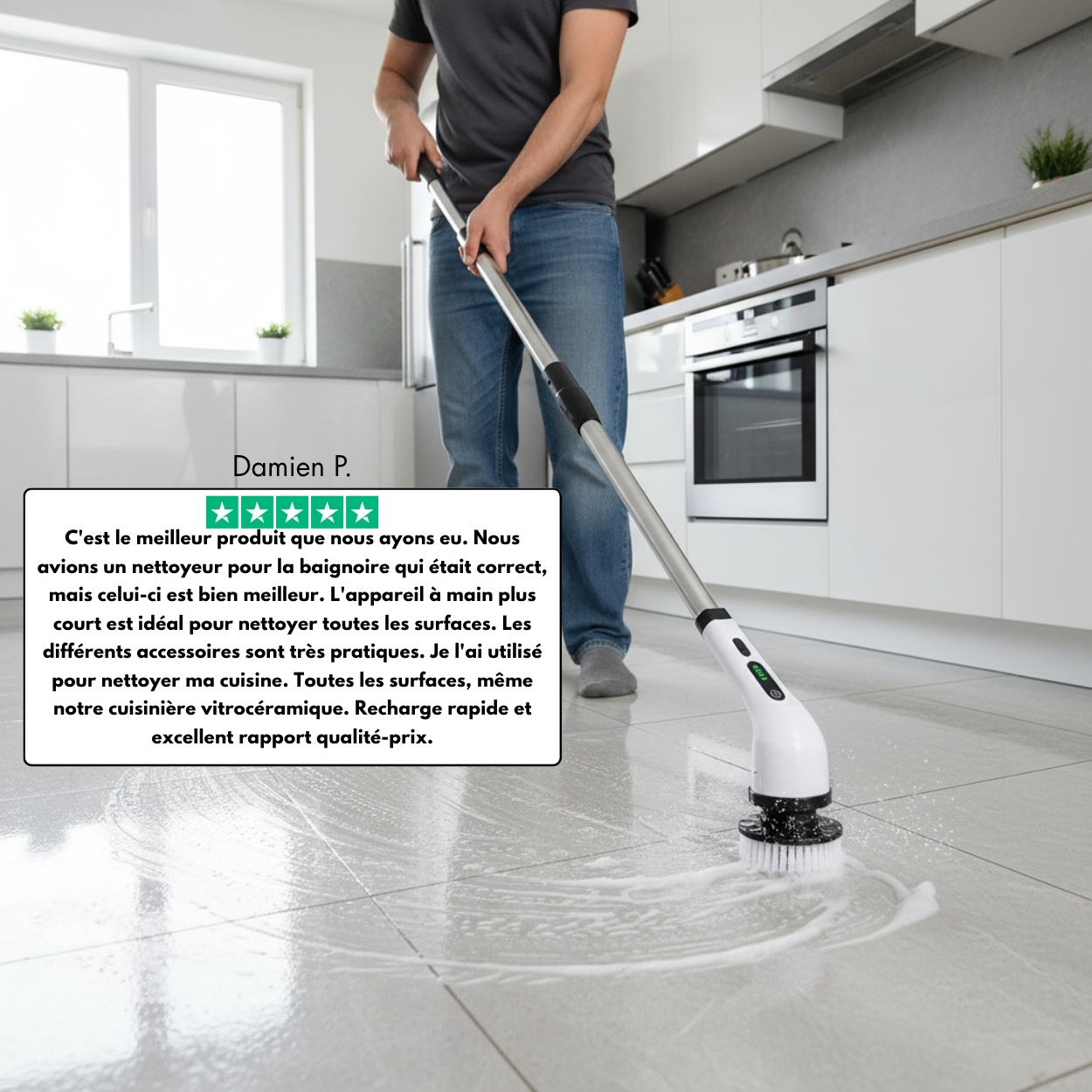 SpinForge – Brosse de Nettoyage Électrique