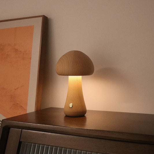 Champi'Lampe en Bois